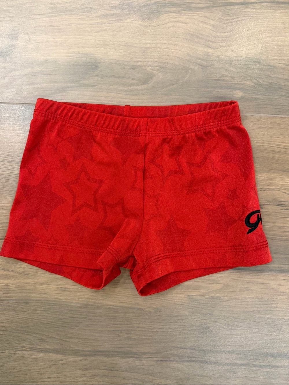 GK Red Girls Athletic Star-Print Shorts